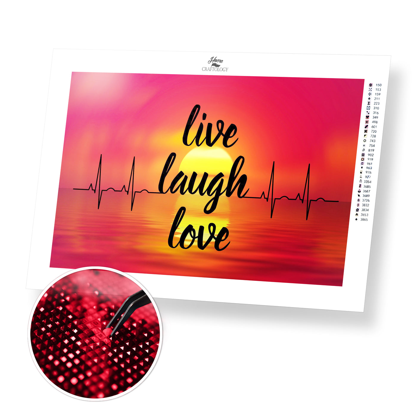 Live, Laugh, Love - Premium Diamond Painting Kit