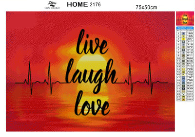 Live, Laugh, Love - Premium Diamond Painting Kit