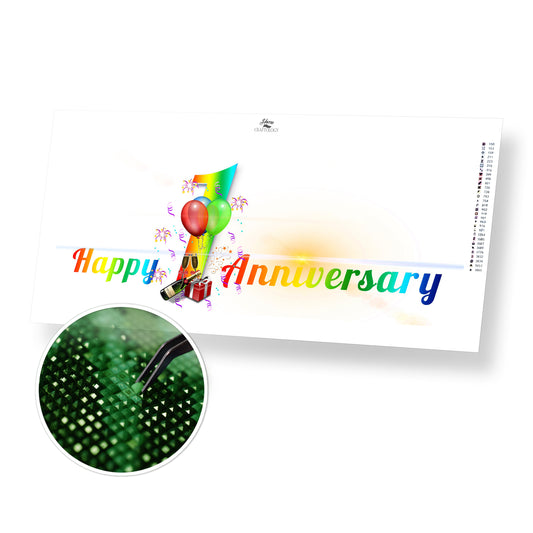 1st Anniversary - Premium Diamond Painting Kit