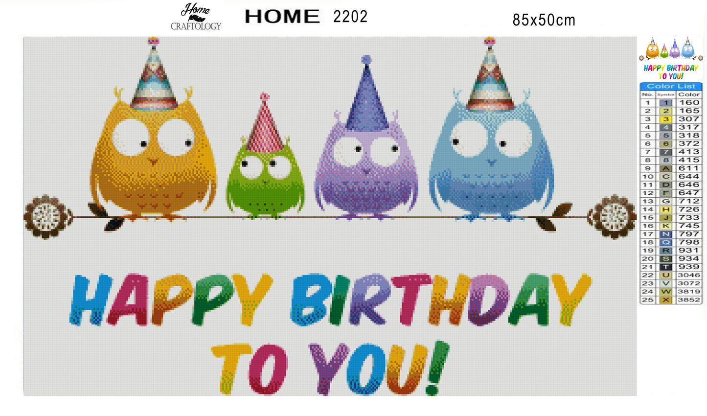 Happy Birthday To You - Premium Diamond Painting Kit