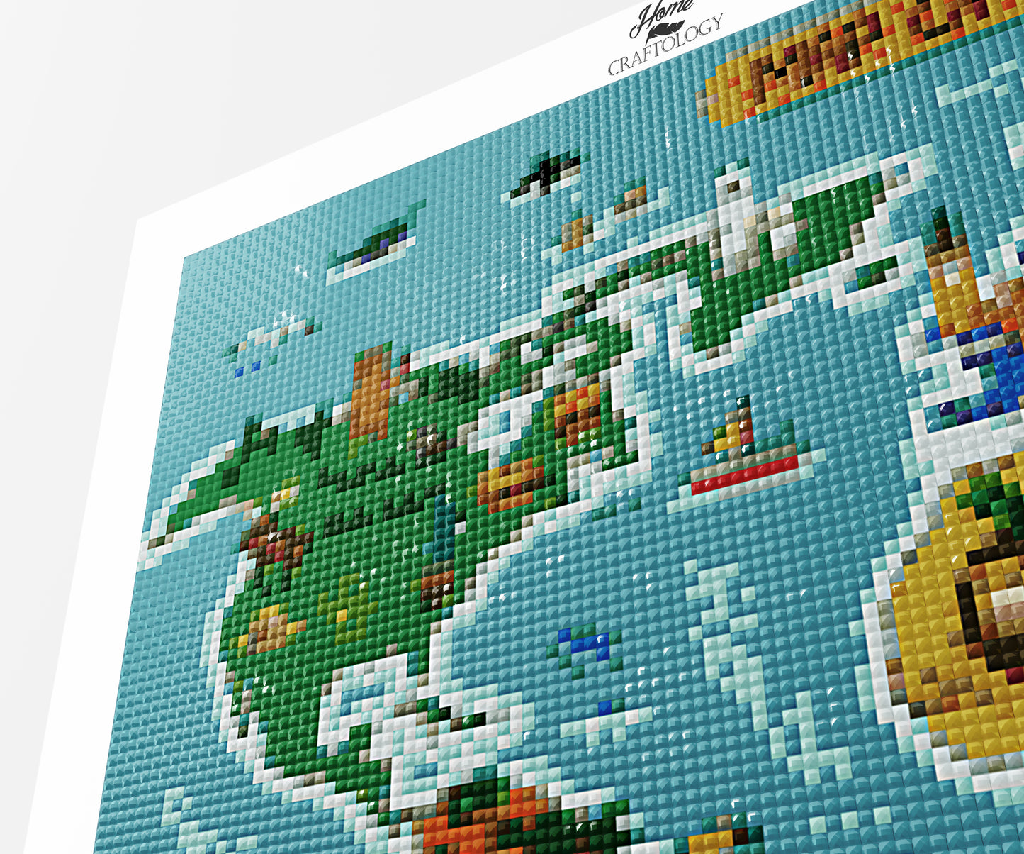 World Map - Premium Diamond Painting Kit