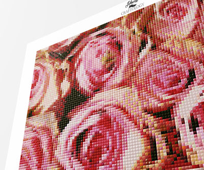 Bouquet of Pink Roses - Premium Diamond Painting Kit