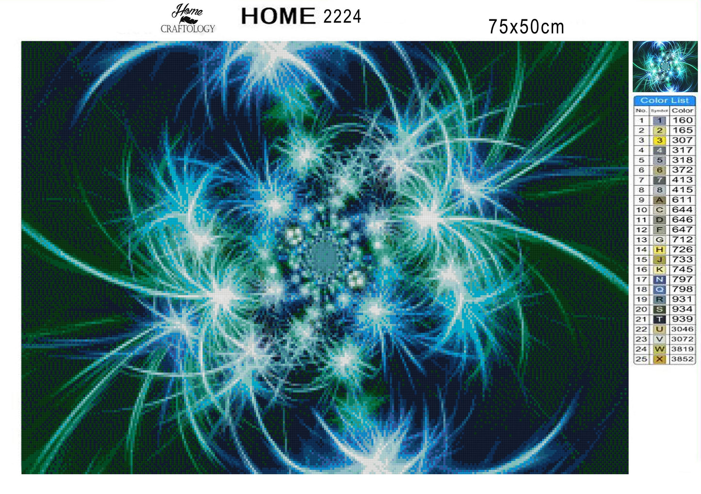 Abstract Fireworks - Premium Diamond Painting Kit