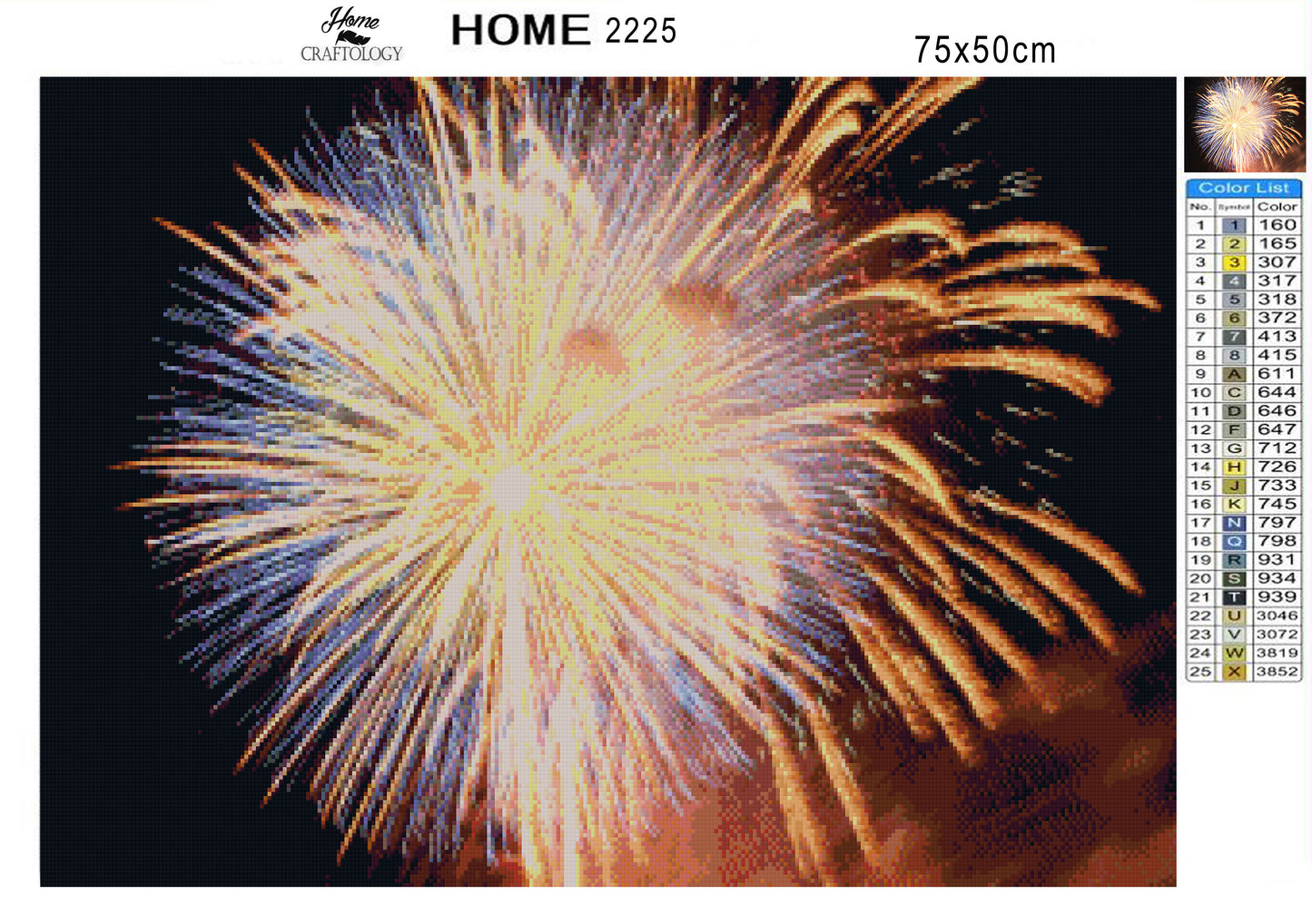 Ball of Fireworks - Premium Diamond Painting Kit