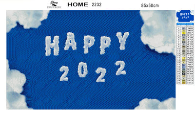 Happy 2022 - Premium Diamond Painting Kit