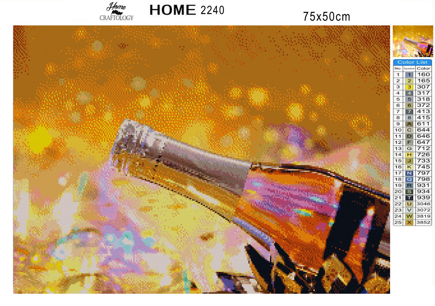 Sparkling Wine - Premium Diamond Painting Kit