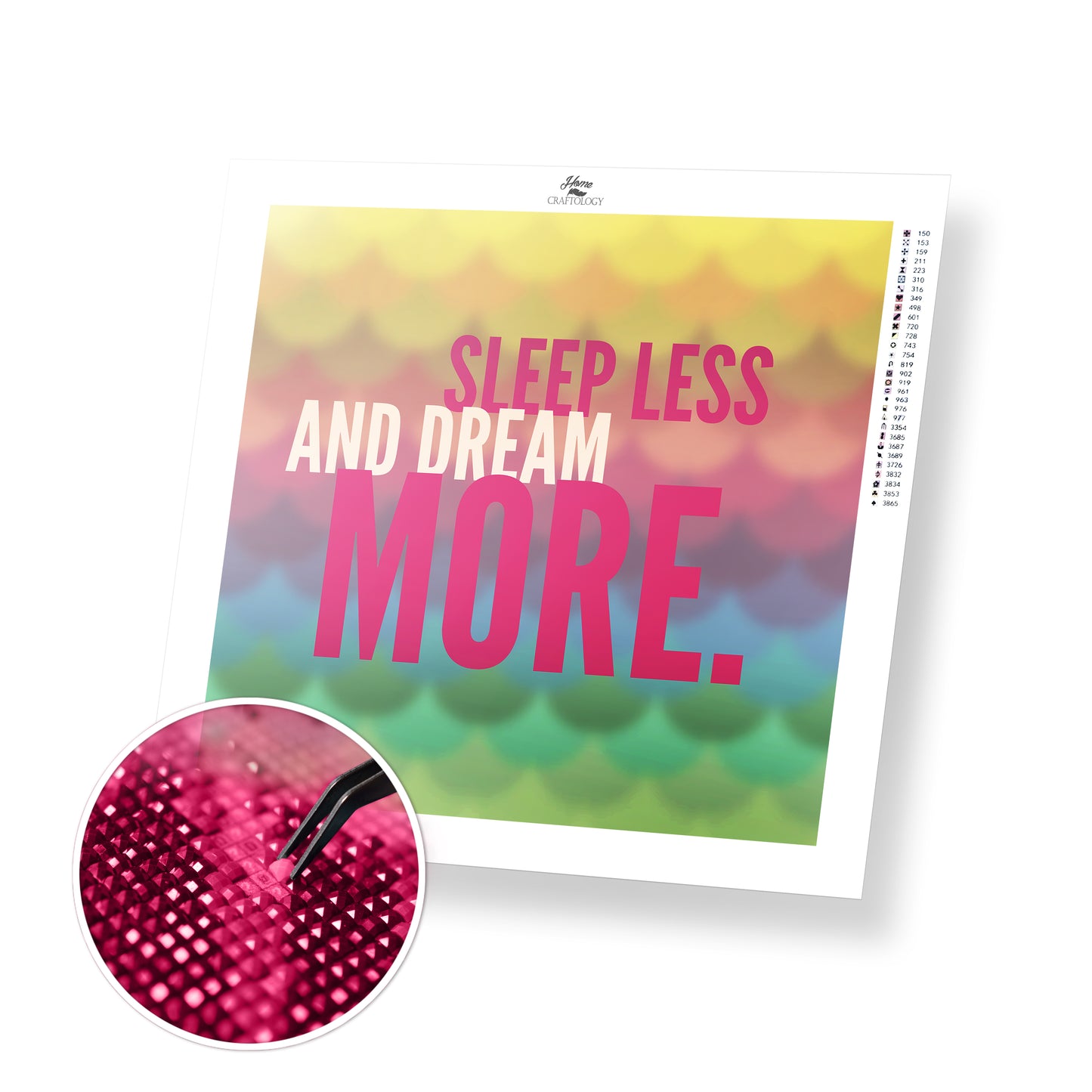 Sleep Less and Dream More - Premium Diamond Painting Kit