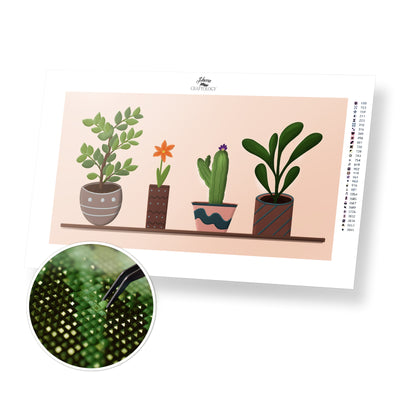 Potted Plants - Premium Diamond Painting Kit