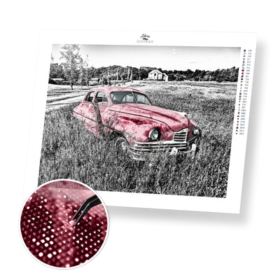 Pink Old Timer - Premium Diamond Painting Kit