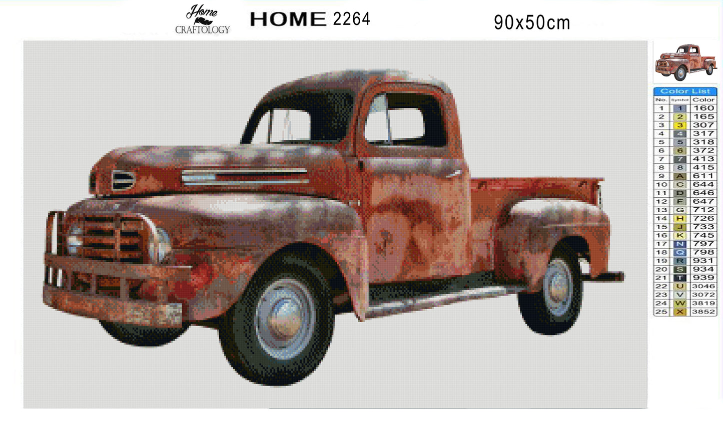 Rusty Old Truck - Premium Diamond Painting Kit