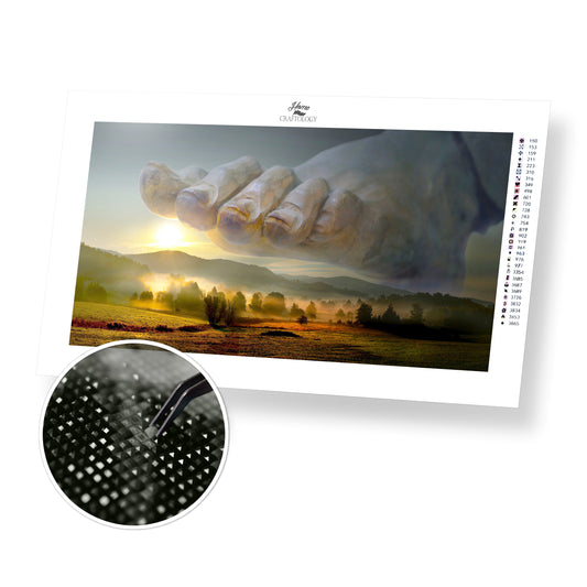 Foot of God - Premium Diamond Painting Kit