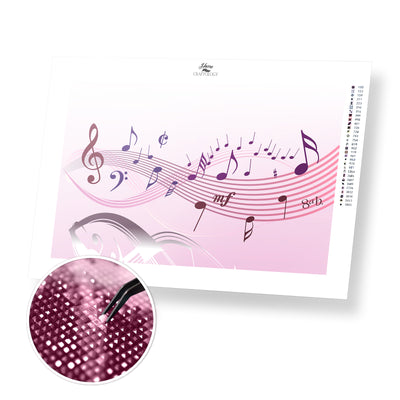 Notes and Melody - Premium Diamond Painting Kit