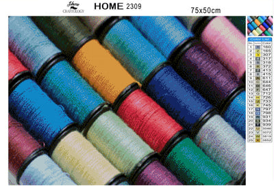 Colorful Threads - Premium Diamond Painting Kit