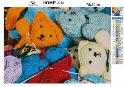 Knitted Bears - Premium Diamond Painting Kit