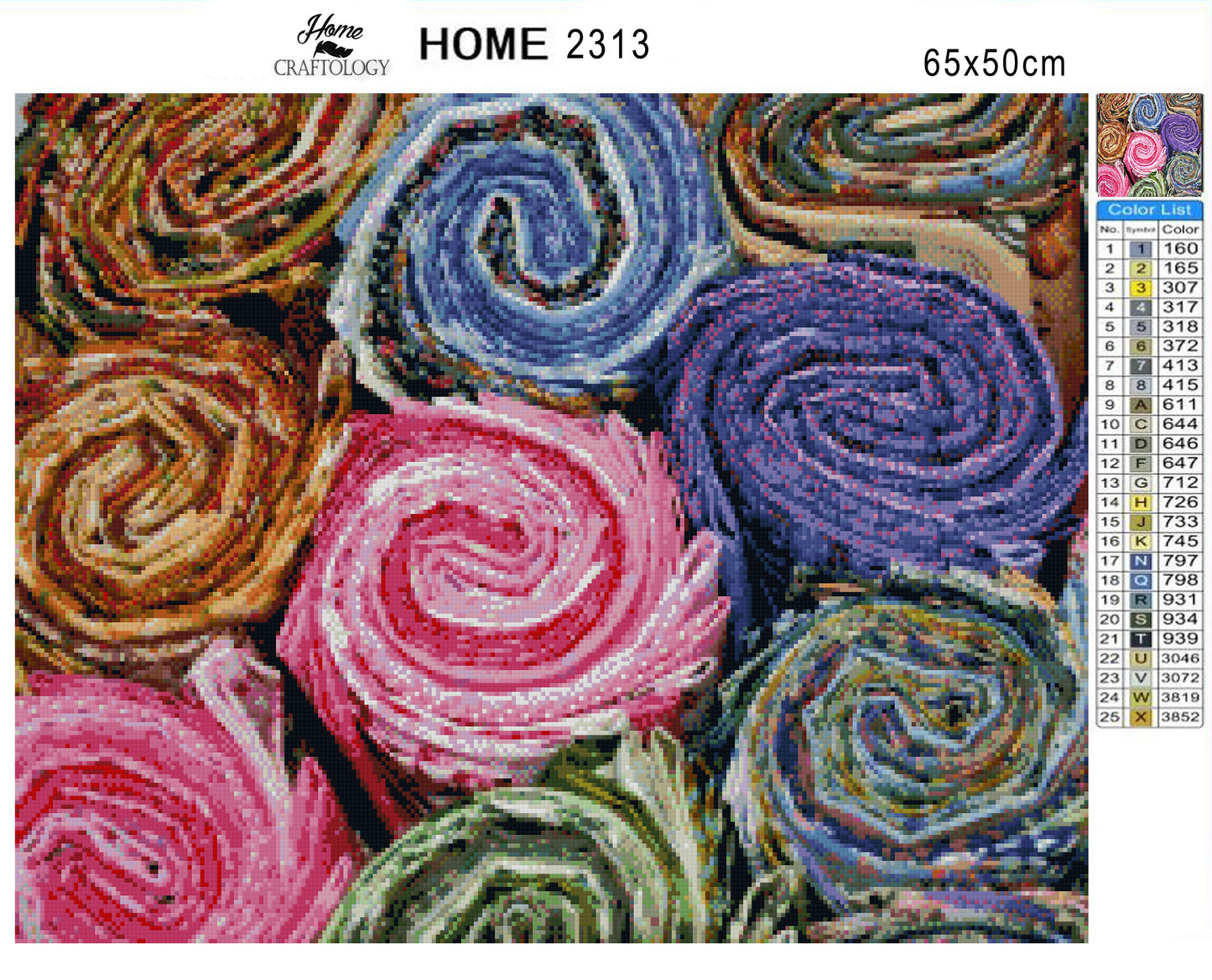 Rolled Fabric - Premium Diamond Painting Kit