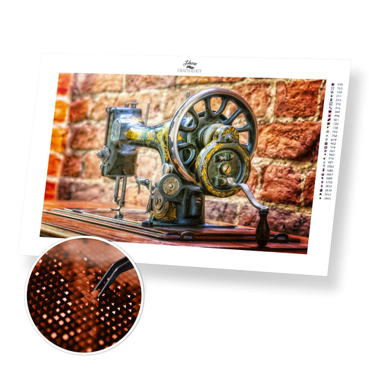 Sewing Machine - Premium Diamond Painting Kit