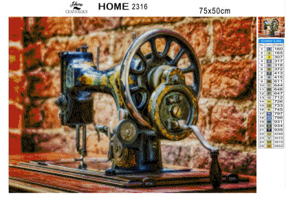 Sewing Machine - Premium Diamond Painting Kit