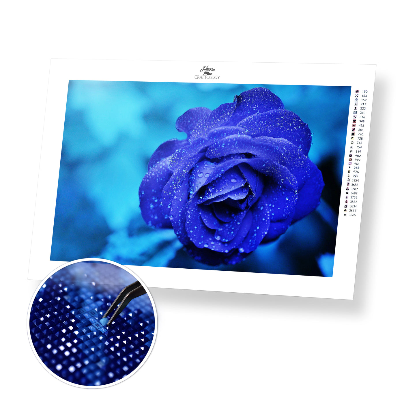 Blue Rose - Premium Diamond Painting Kit