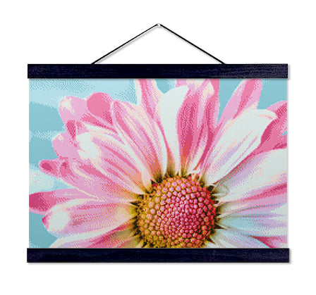 Pink Daisy - Premium Diamond Painting Kit