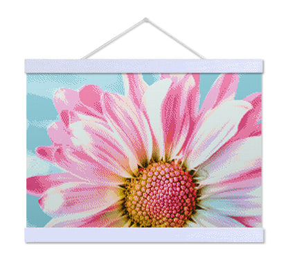 Pink Daisy - Premium Diamond Painting Kit