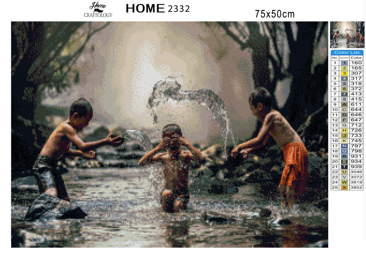 Children Having Fun - Premium Diamond Painting Kit