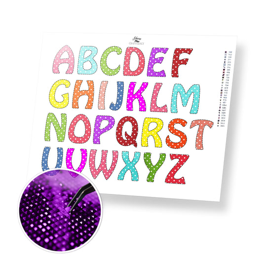 The Alphabets - Premium Diamond Painting Kit