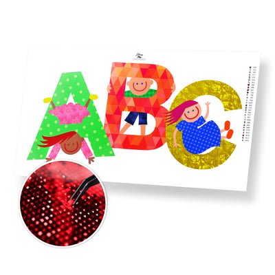 ABC - Premium Diamond Painting Kit