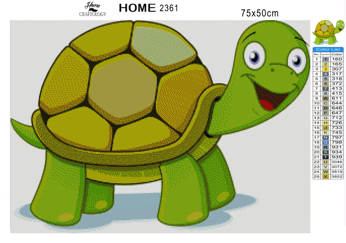 Happy Turtle - Premium Diamond Painting Kit