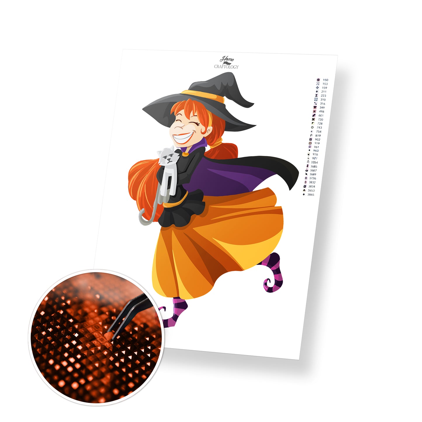 Happy Witch - Premium Diamond Painting Kit