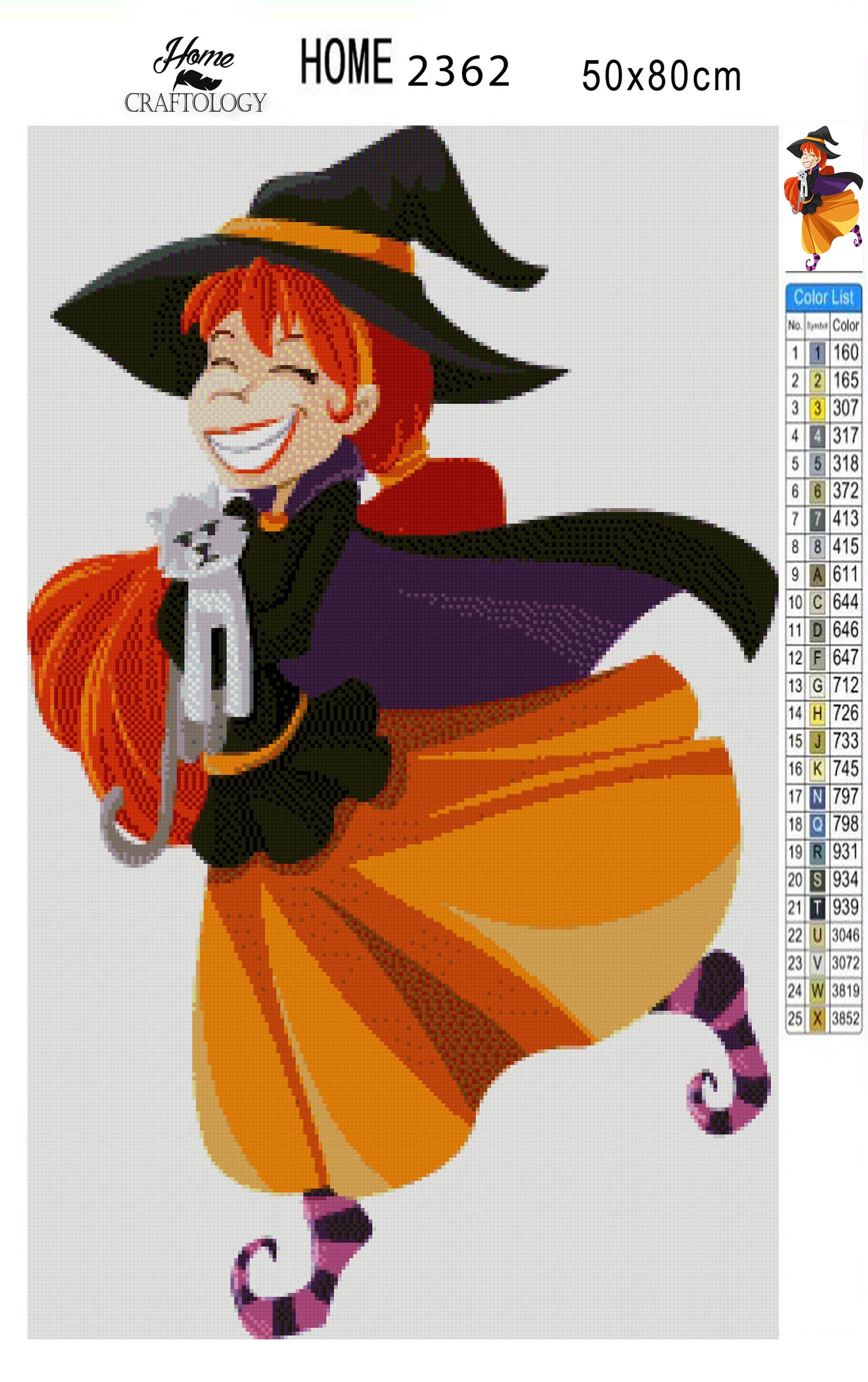 Happy Witch - Premium Diamond Painting Kit