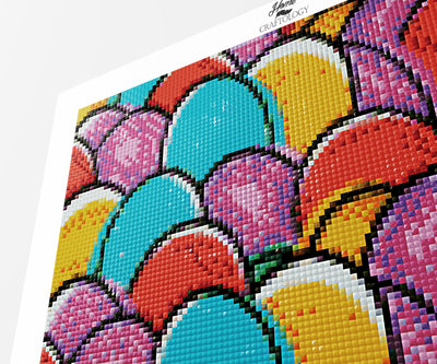 A Bunch of Colorful Eggs - Premium Diamond Painting Kit