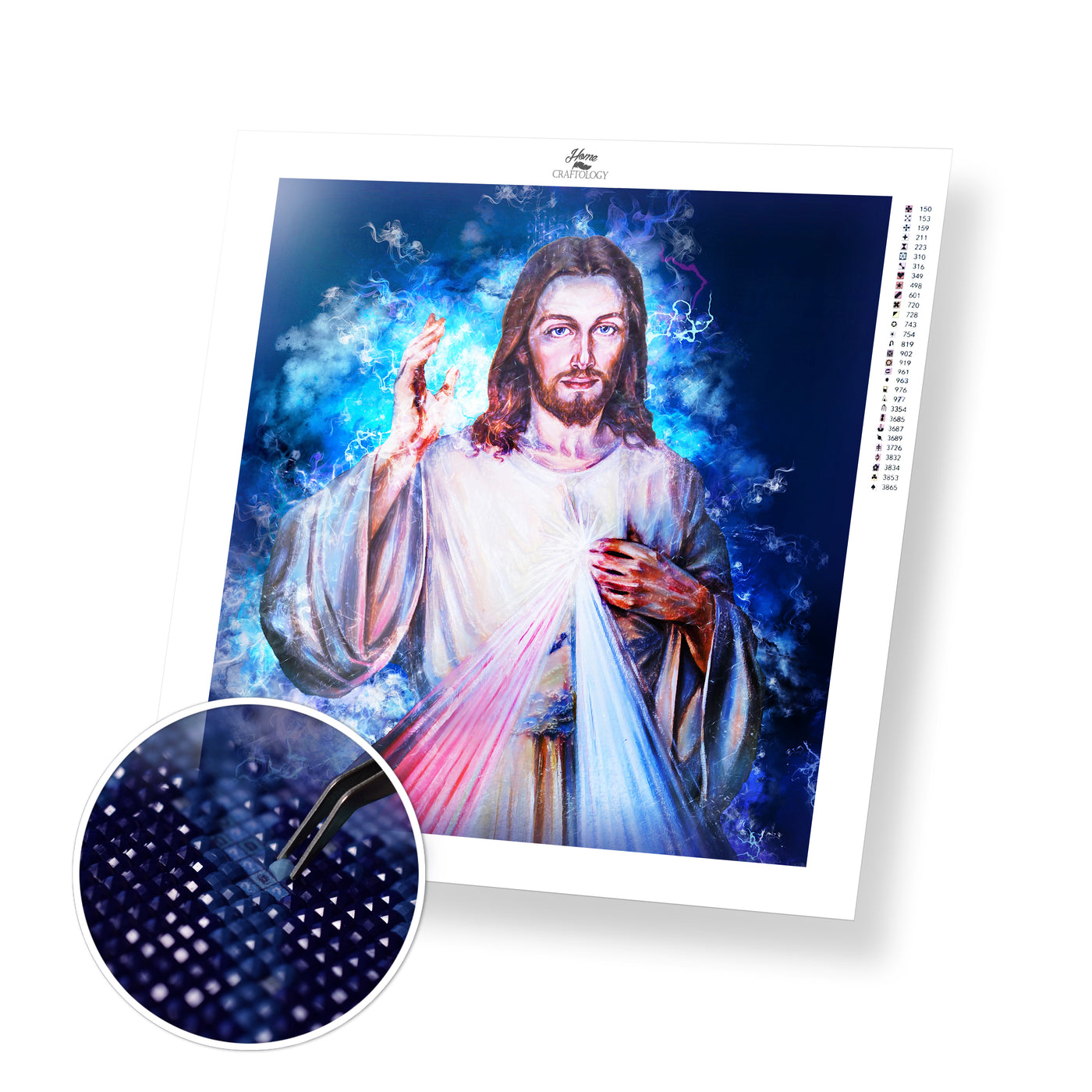 Jesus is in our Hearts - Premium Diamond Painting Kit