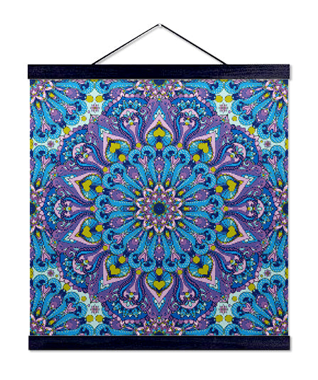 Blue and Purple Mandala - Premium Diamond Painting Kit