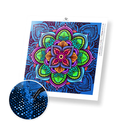 Lotus Mandala - Premium Diamond Painting Kit