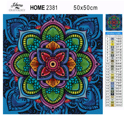 Lotus Mandala - Premium Diamond Painting Kit