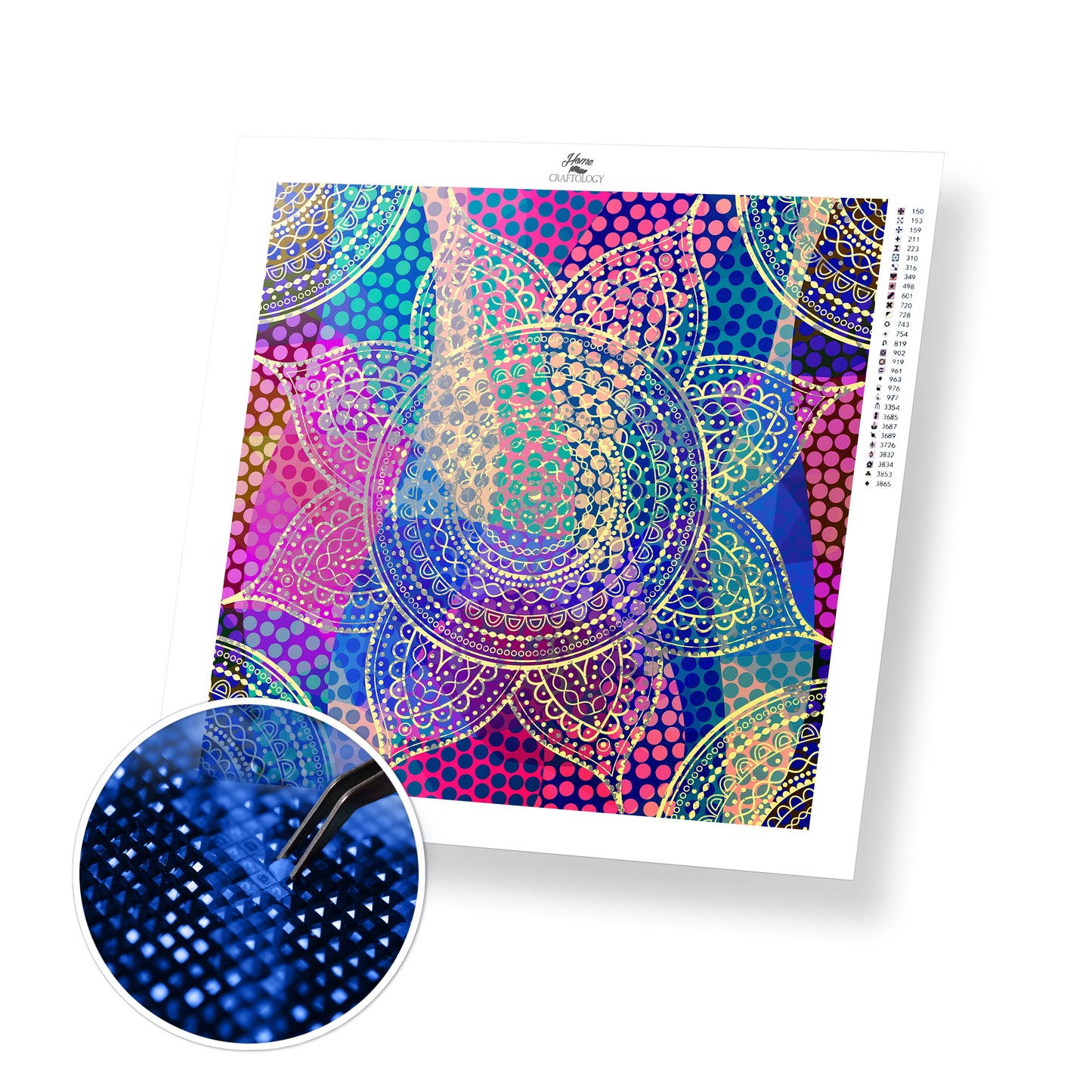 Stencil Mandala - Premium Diamond Painting Kit