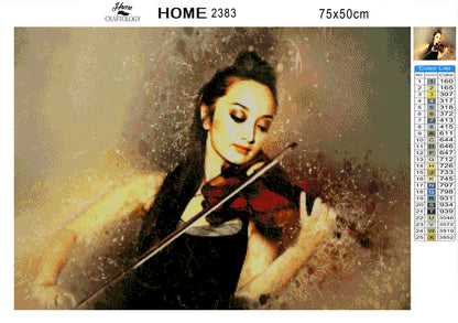 Solo Violinist - Premium Diamond Painting Kit