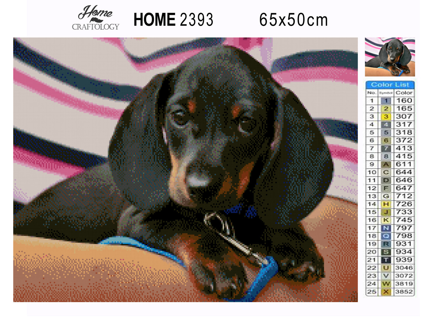 Little Dachshund - Premium Diamond Painting Kit