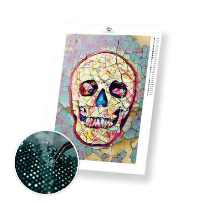 Cracked Skull Painting - Premium Diamond Painting Kit