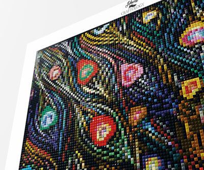 Colorful Peacock - Premium Diamond Painting Kit