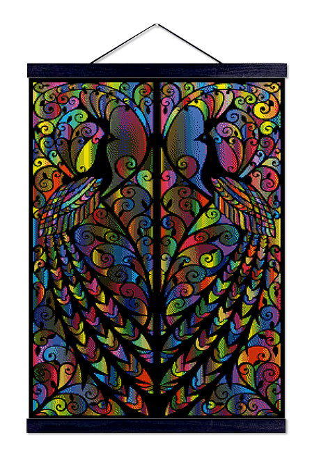 Symmetrical Peacocks - Premium Diamond Painting Kit