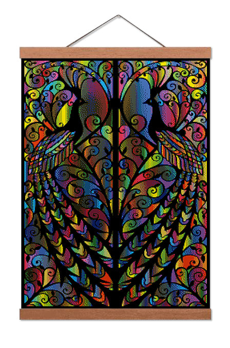 Symmetrical Peacocks - Premium Diamond Painting Kit