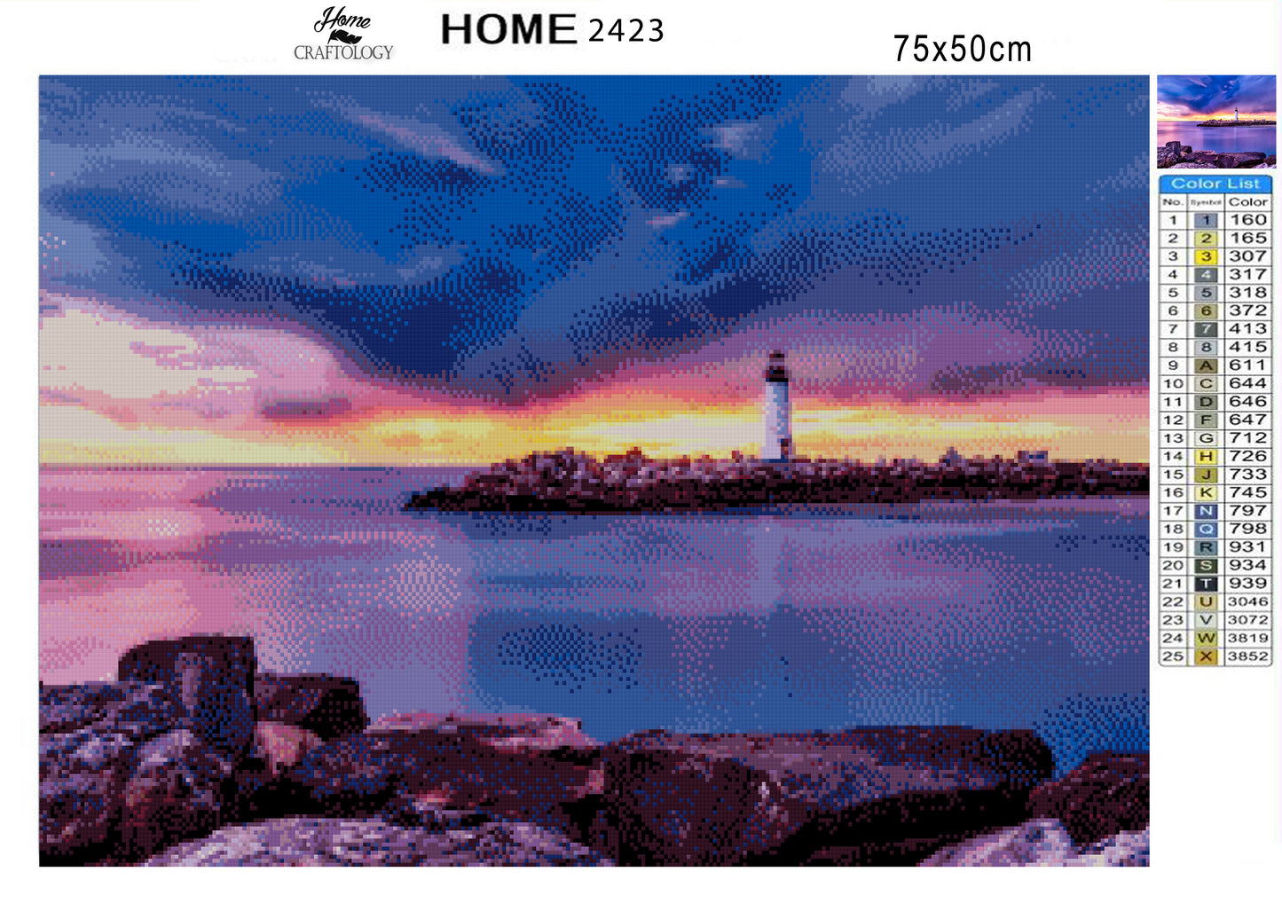 Walton Lighthouse - Premium Diamond Painting Kit