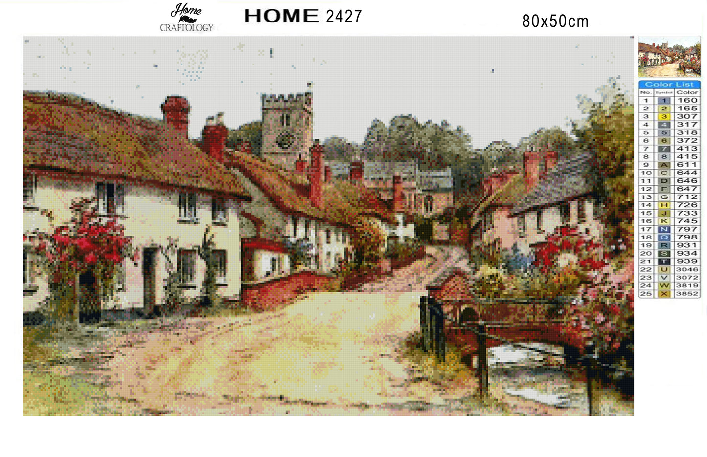 English Village - Premium Diamond Painting Kit