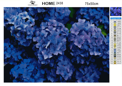 Blue Hydrangeas - Premium Diamond Painting Kit