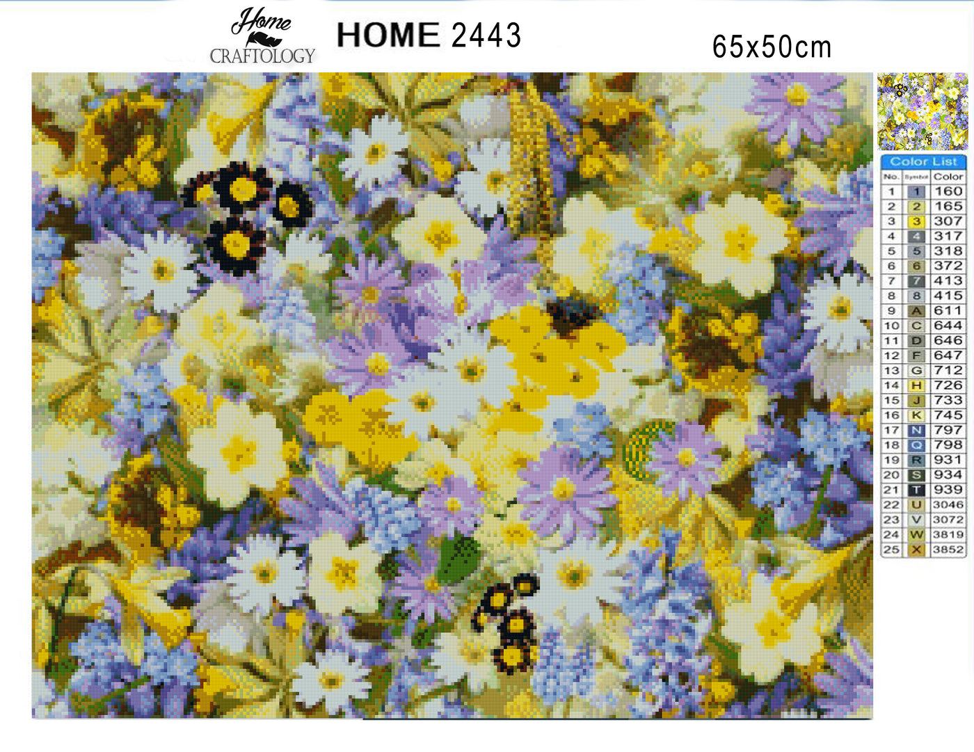 Spring Flower Collage - Premium Diamond Painting Kit