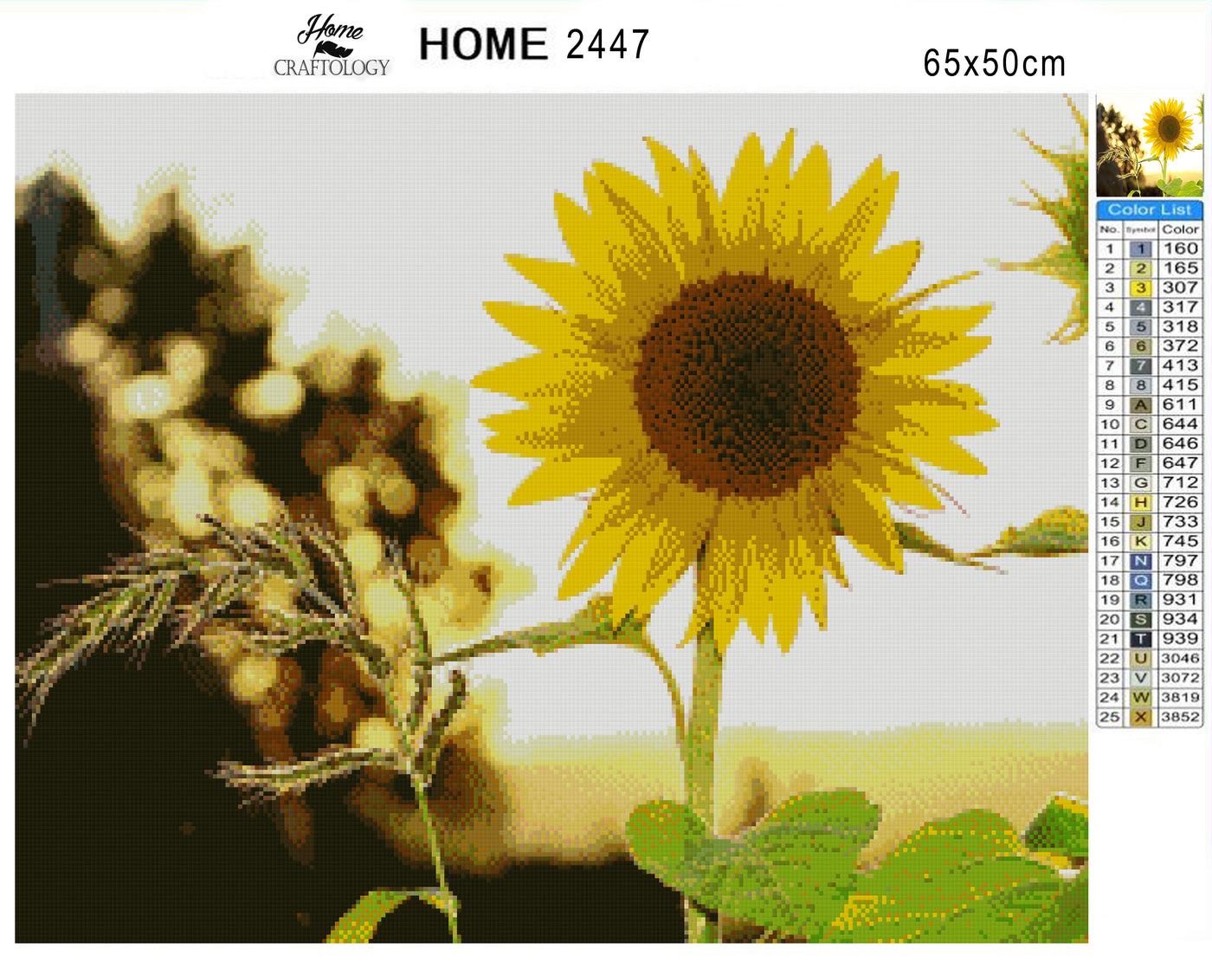 Fresh Sunflowers - Premium Diamond Painting Kit