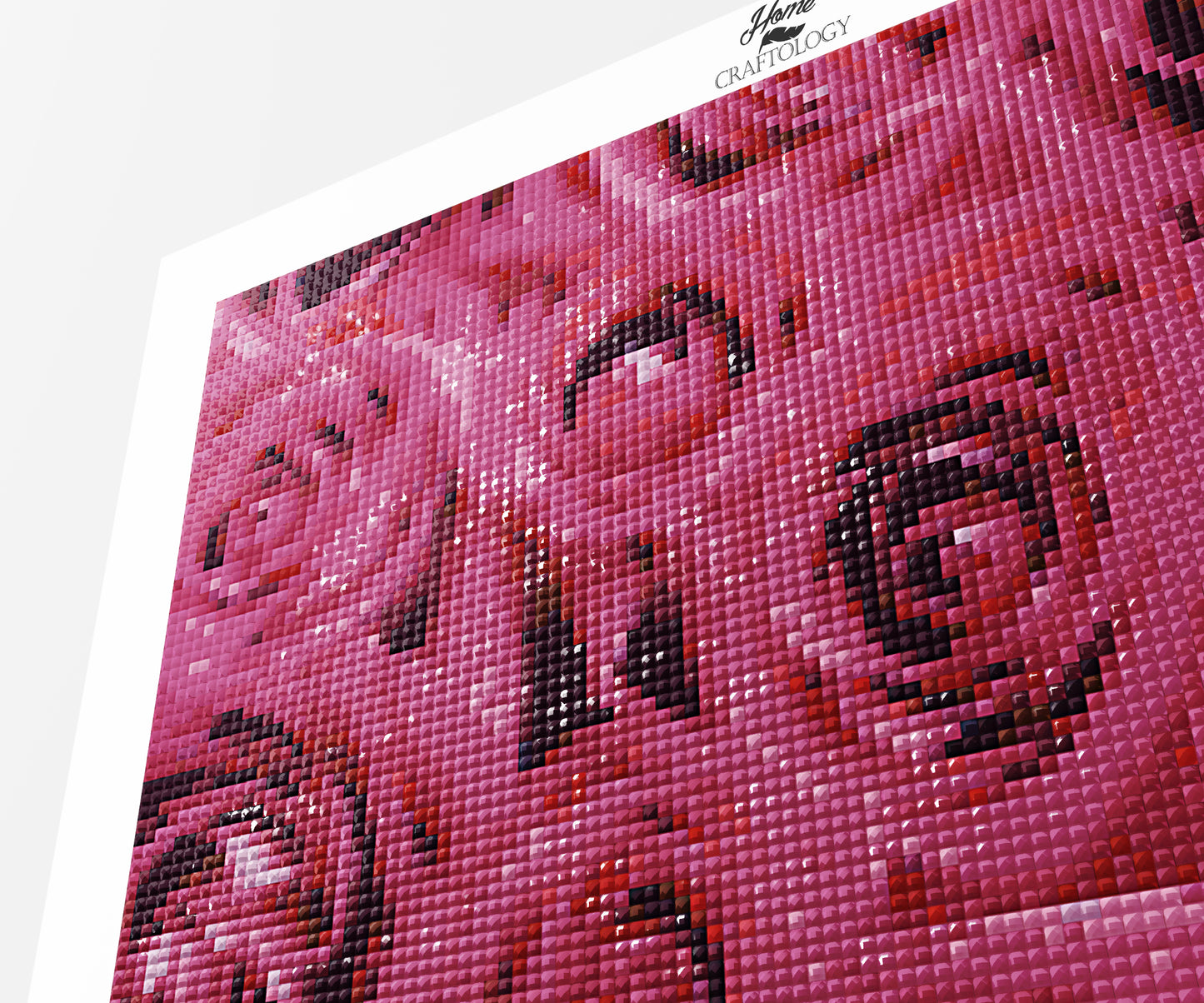 Rose Pink Flowers - Premium Diamond Painting Kit