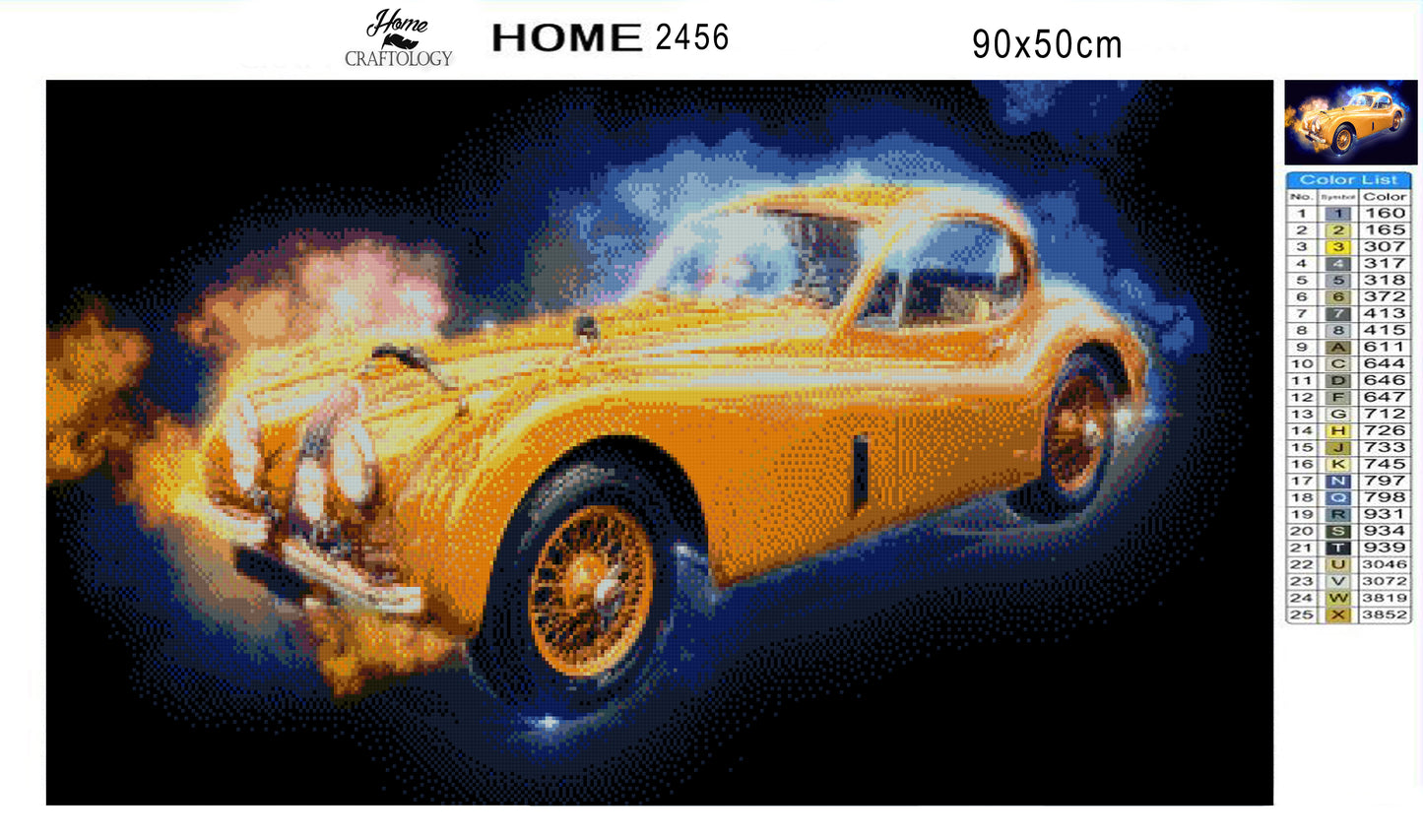 Modern Classic Car - Premium Diamond Painting Kit