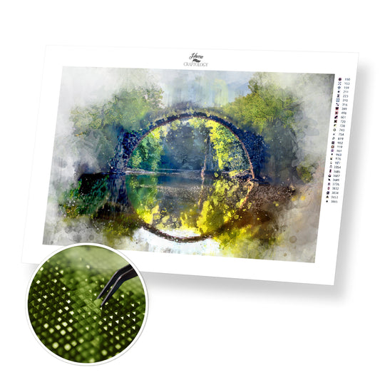 Water Reflection Landscape - Premium Diamond Painting Kit